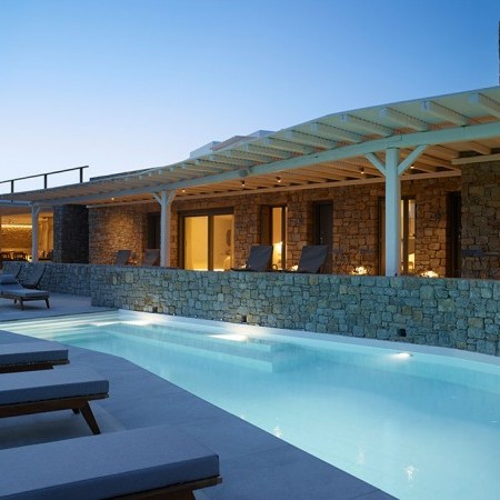 mykonos luxury villa for large groups