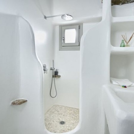 bathroom with built in shower