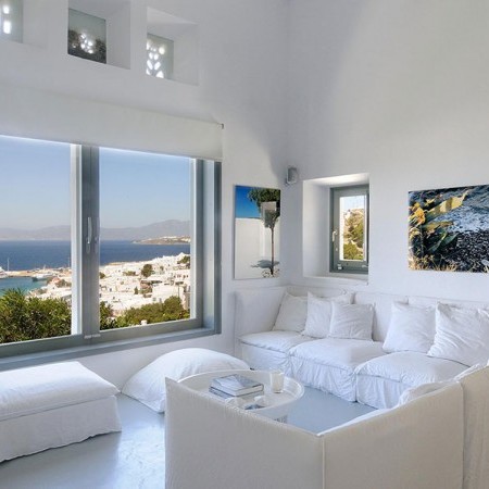 living room with view