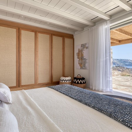 double bedroom with sea view