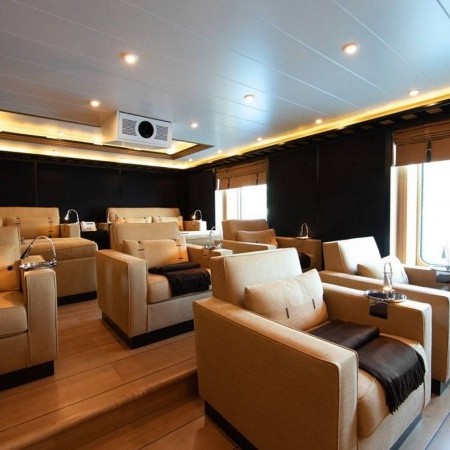 AHS yacht charter with cinema