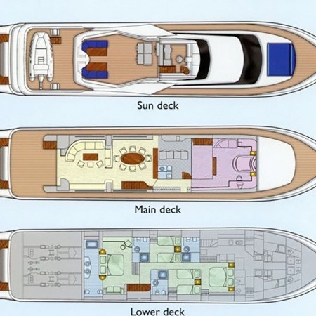 Absolute King yacht layout