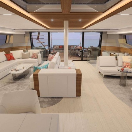 Ad Astra catamaran interior