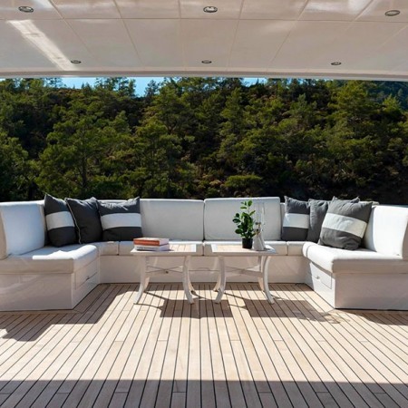 spacious deck area