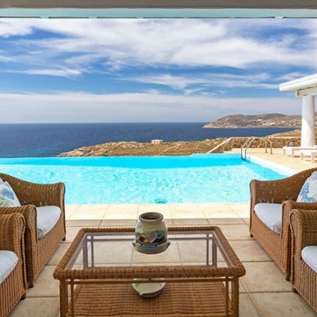 Mykonos Gold Villa Aegean Blue