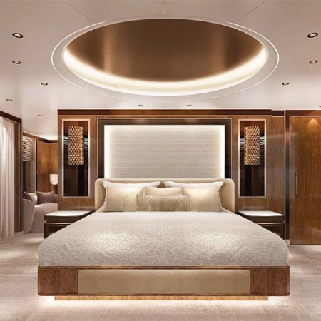 double cabin on Aelia superyacht