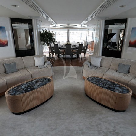 living area at  After You yacht