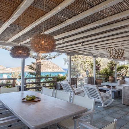 villa rental with beach access in Mykonos