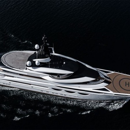 Ahpo yacht aerial view