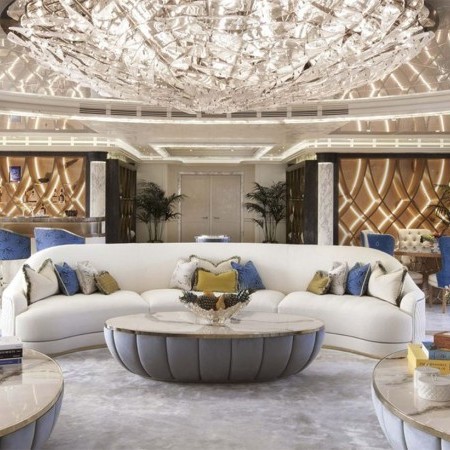 Ahpo superyacht's interior