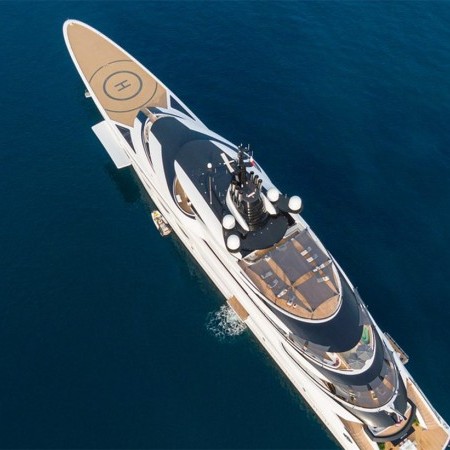 Ahpo yacht aerial view