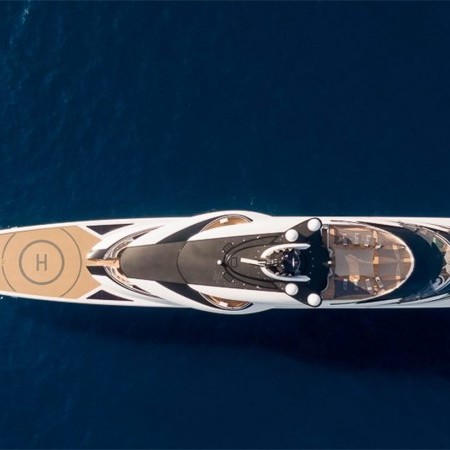 Ahpo yacht aerial view