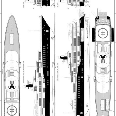 floorplans of Air superyacht