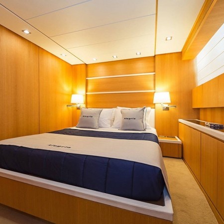 double cabin of Alegria yacht