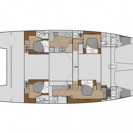 Alena catamaran deck plan layout