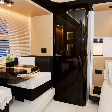 Alkyone yacht cabin