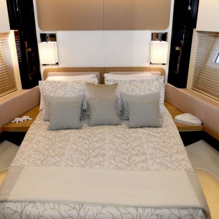 Alkyone yacht cabin