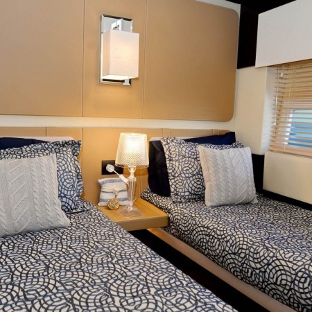 Alkyone yacht cabin