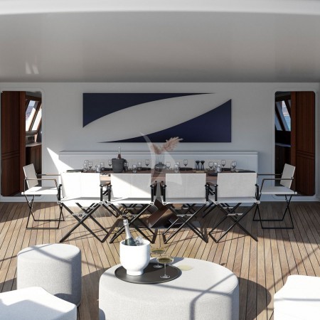 Almyra II sailing yacht deck