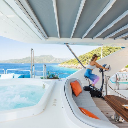 Amadea yacht's jacuzzi