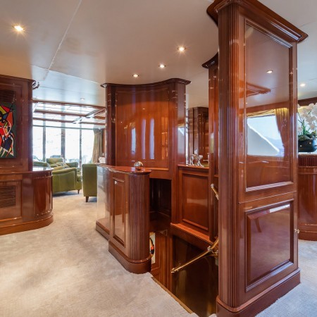 Amadea yacht's interior