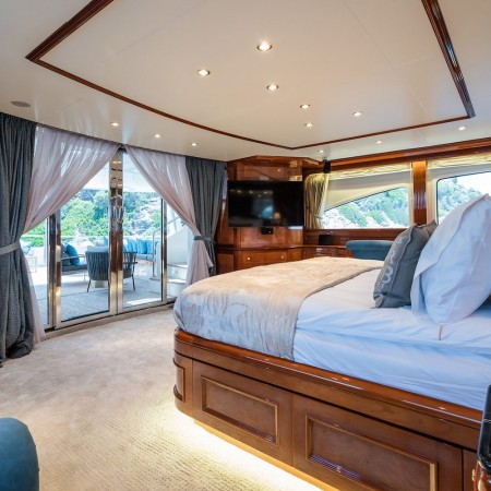 Amadea yacht's Master cabin