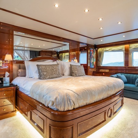 Amadea yacht's Master cabin