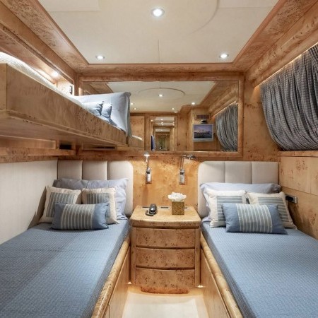 twin cabin on Andilis yacht charter