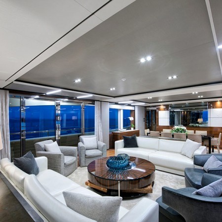 main salon of Antheya III superyacht