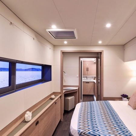 double cabin on Aphaea catamaran charter