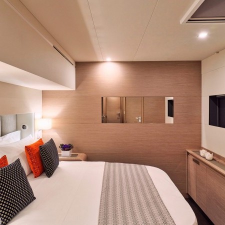 double cabin on Aphaea catamaran charter