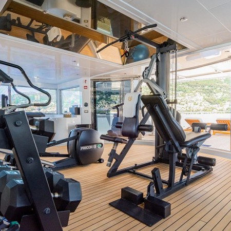 private gym on board