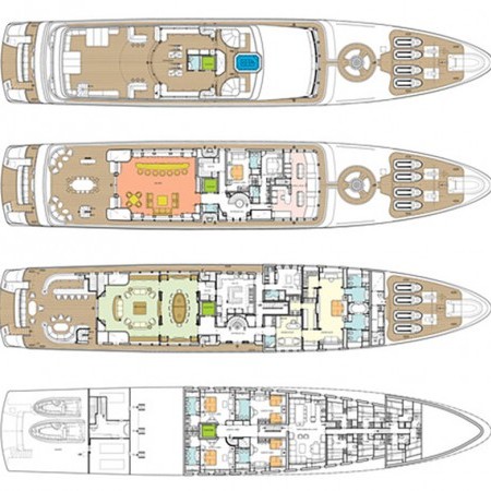 Apogee yacht deck plan layout