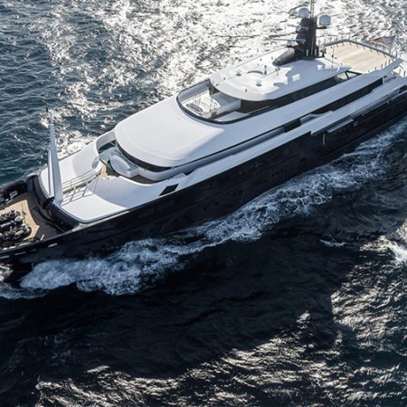 aerial view of Arbema yacht