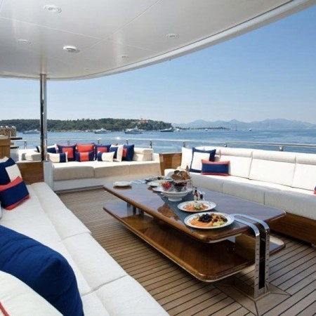 Arience yacht deck lounge