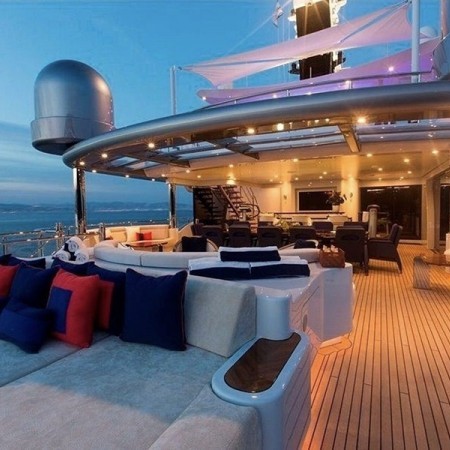 Arience yacht deck lounge