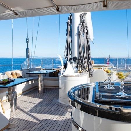 yacht's deck with Jacuzzi