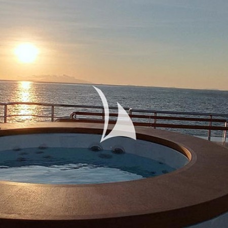 deck Jacuzzi during sunset