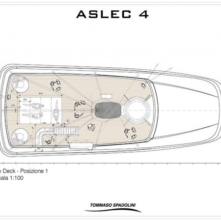 layout of one of the cabins of Aslec 4 yacht