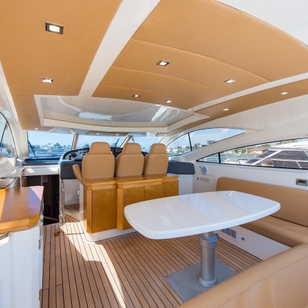 spacious open yacht