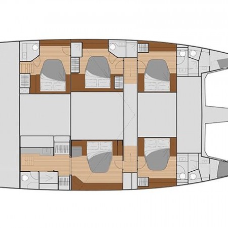 Astoria catamaran layout