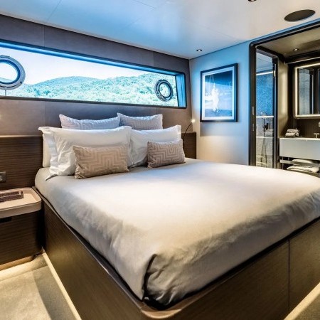 Master cabin of At One yacht