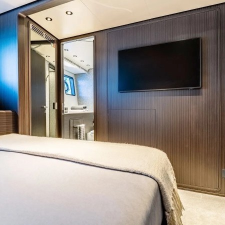 double cabin of At One yacht