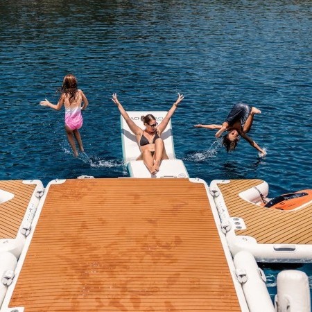 swim platform and toys