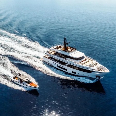 At One yacht aerial view