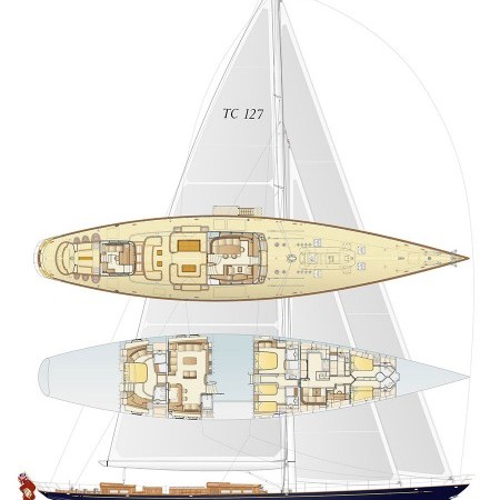 Atalante sailing yacht layout