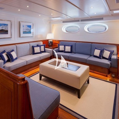 interior of Atalante yacht