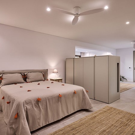 double bedroom at villa Aura Mykonos