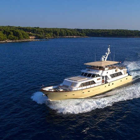 aerial view of Auriane yacht