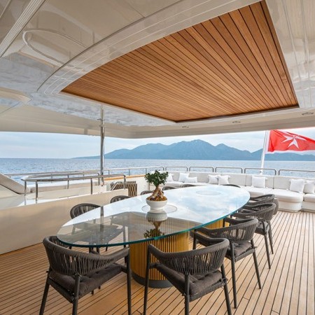 Barents yacht deck dining